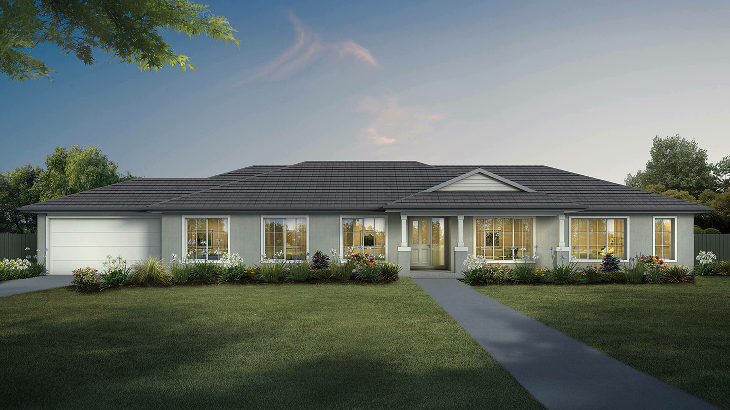 Ranch portsea facade kingsbridge homes